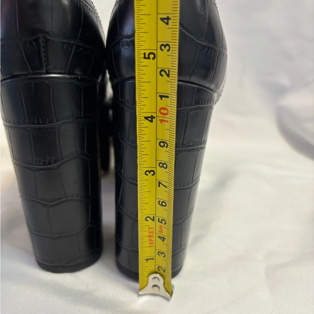 Sam Edelman Black Aretha Platform Loafer Pumps Boho Chic Women’s Size 7 - Picture 13 of 14